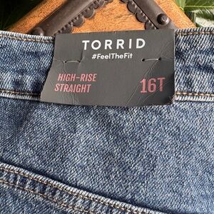 Torrid High-Rise Straight Denim Jeans